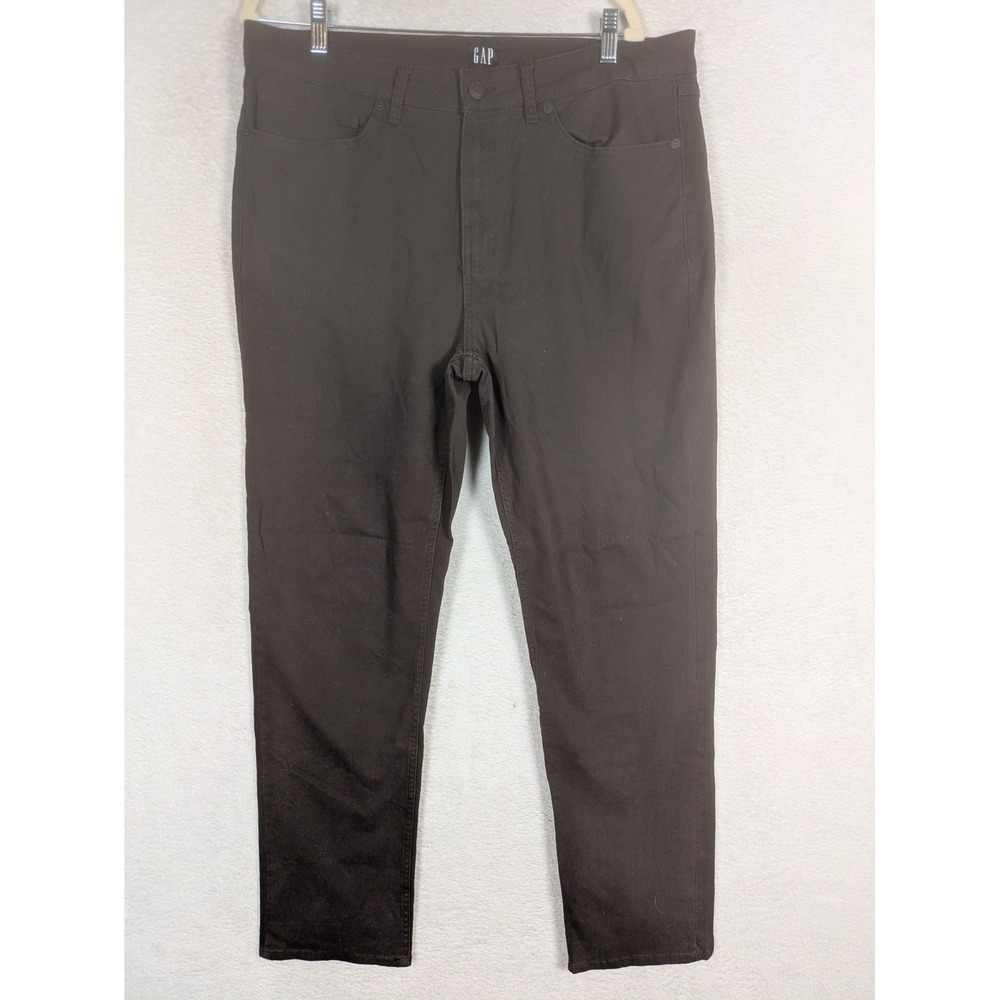 Gap 5-Pocket Pants Men's 36x32 Brown Slim Straight Stretch Chino Jeans